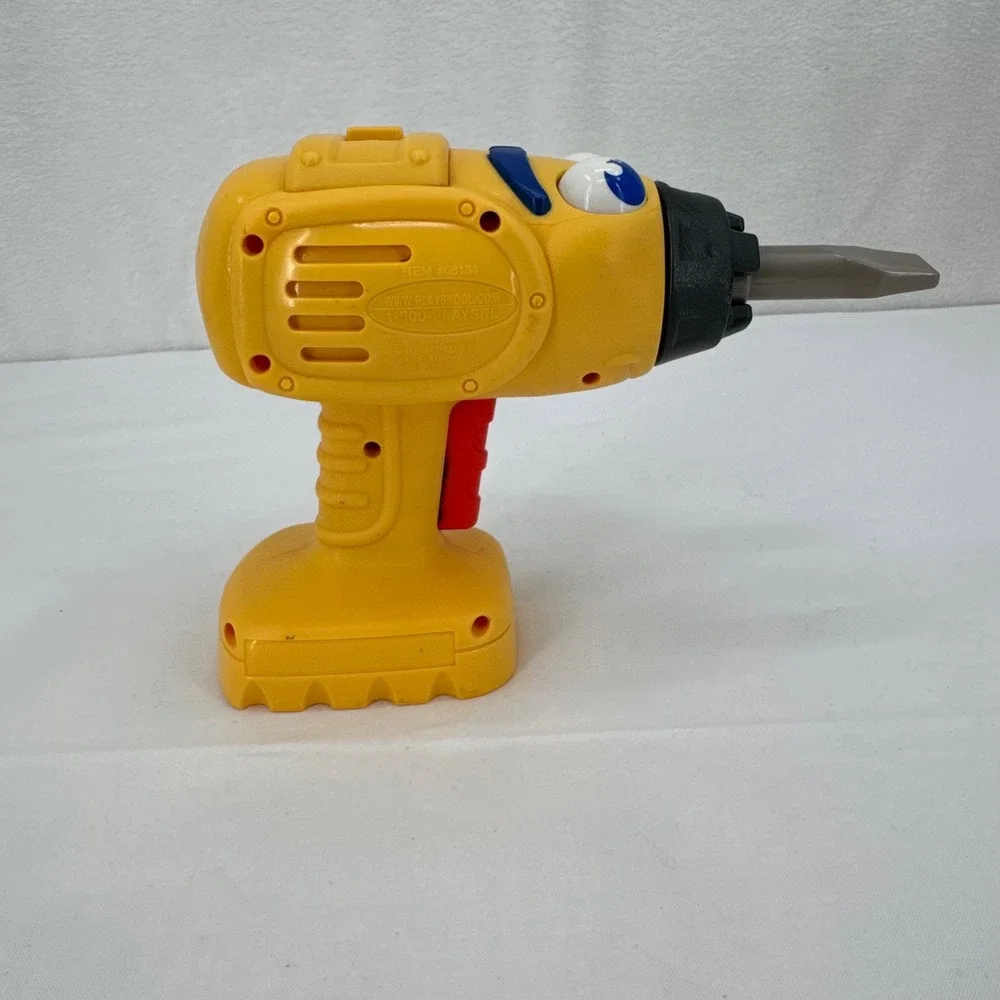 Vtg 2000s Playskool Cool Crew Phil the Drill Toy Tool Interactive Pretend Play